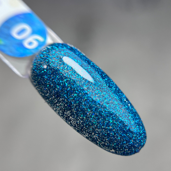Гель-лак ТМ &quot;HIT gel&quot; №06 Shine Blue, 9 мл