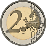 ИТАЛИЯ, 2025, 2 ЕВРО [PROOF] [БИМЕТАЛЛ]