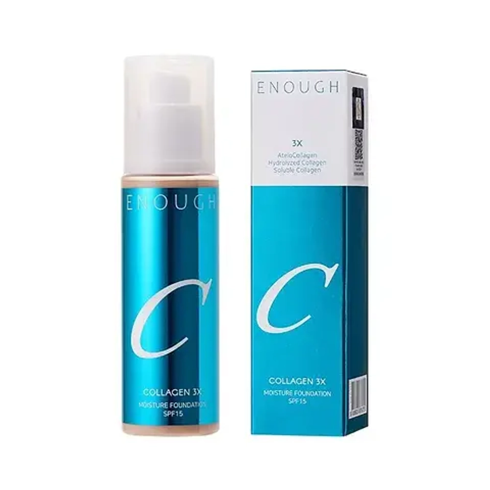 Тональный крем с тройным коллагеном ENOUGH Collagen 3x Moisture Foundation SPF15 100 мл тон 27C