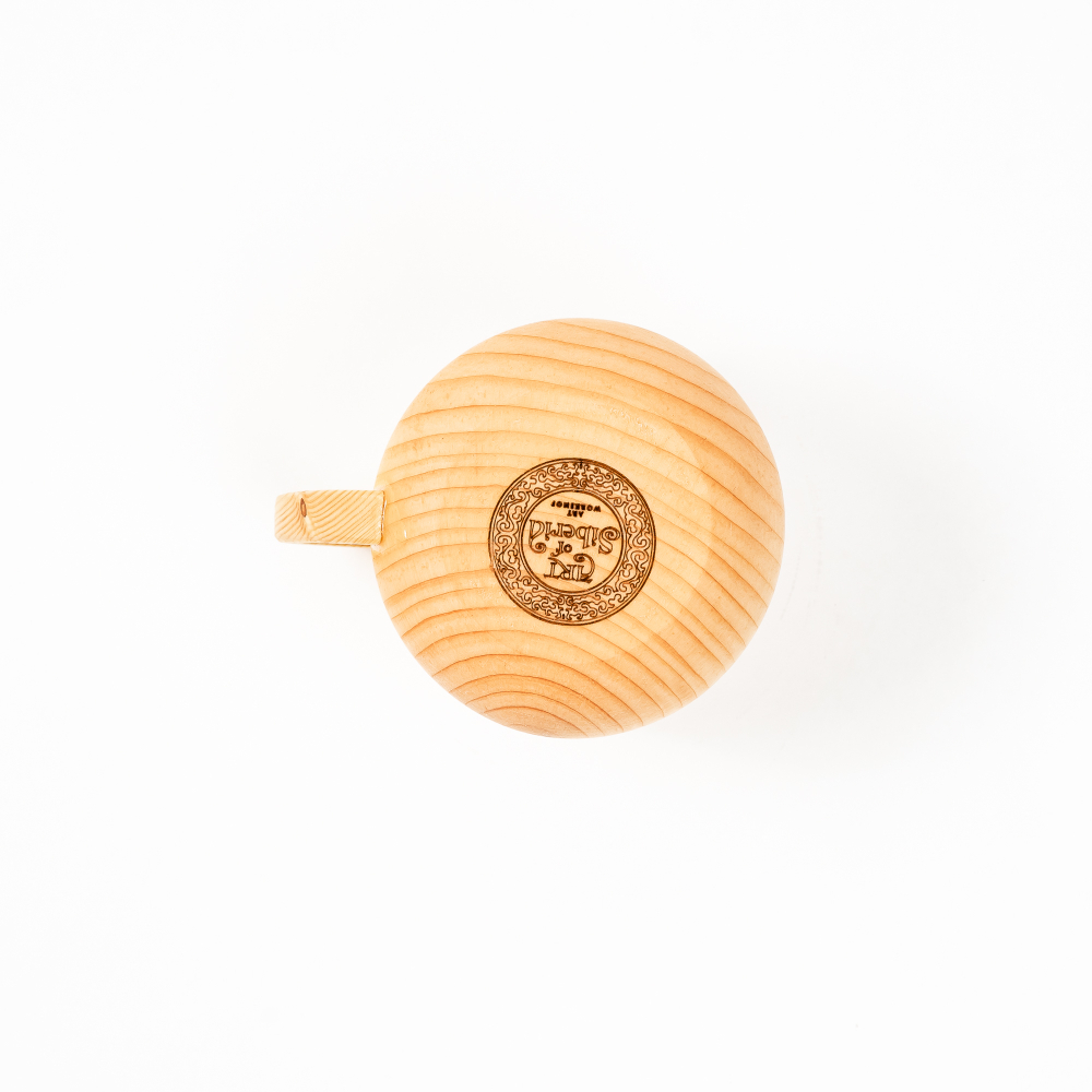 Деревянная кружка из кедра для напитков 200 мл. C70