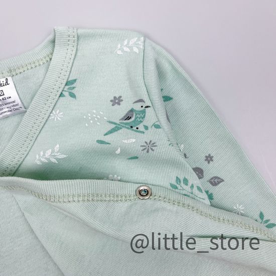 Кофточка хлопковая "Весенняя зелень" дымчатый нефрит