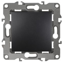 12-1111-05 ЭРА Кнопка, 10АХ-250В, Эра12, антрацит | Эра 12 Антрацит