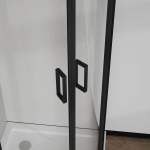 Душевой уголок City VSQ-5CT900CLB, 900*900, черный матовый, стекло прозрачное