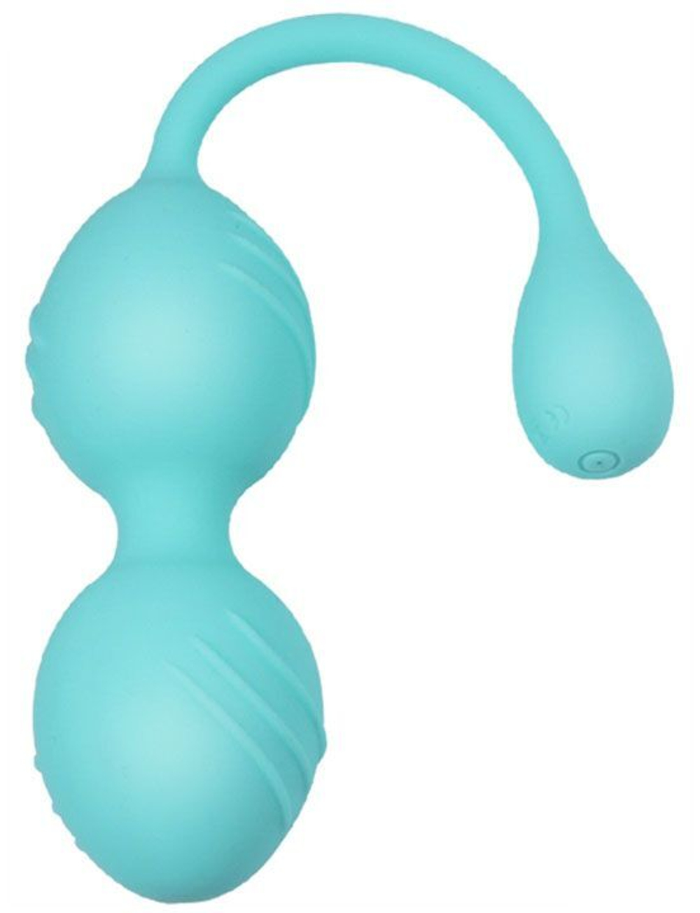 Бирюзовые виброшарики Cassie со шнурочком (Цвет: бирюзовый)