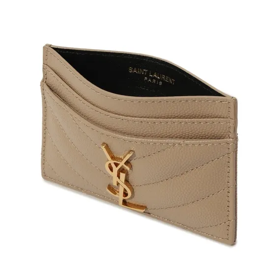 Держатель для карт Saint Laurent CASSANDRE MATELASSÉ GRAIN DE POUDRE