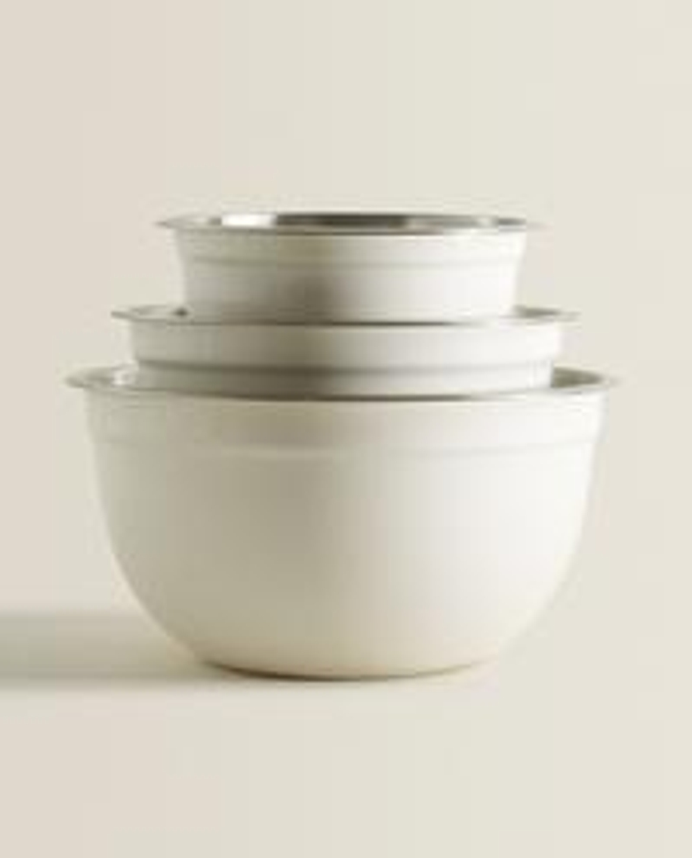 Zara Home миска из нержавеющей стали, цвет кремовый, 17.7 см