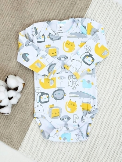 Боди д/новорожд. Б-26/1 р.74 "Лодочка-1" белый (Ивашка)