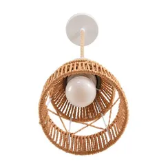 8367/1B ECO LN26 327 белый/бежевый, цемент/металл/джутовый шнур Подвес E27 LED 10W 220V BOHO