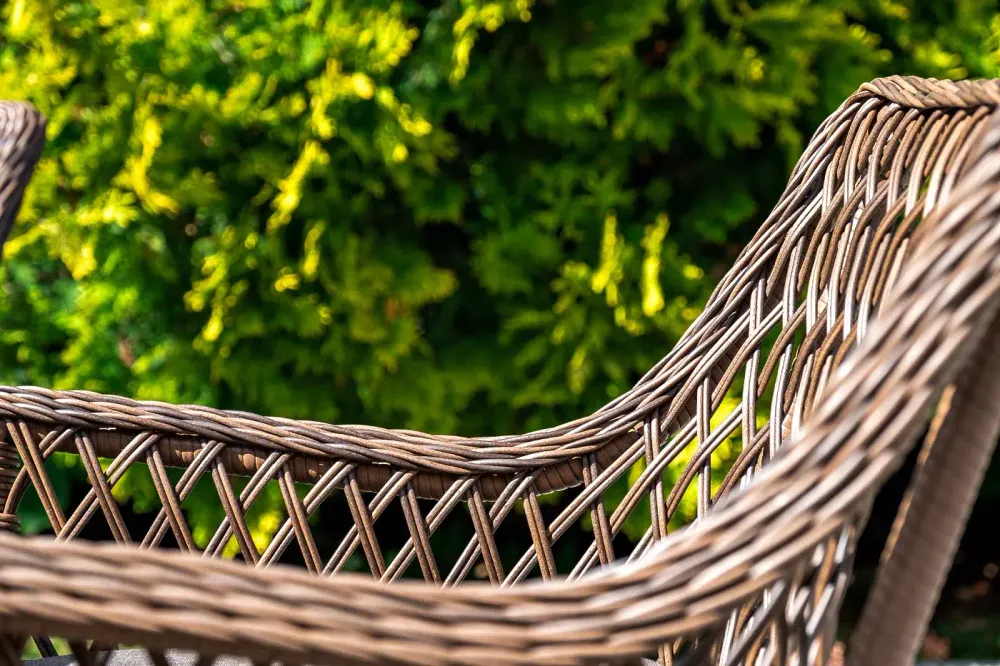 "Эспрессо-150 L" обеденная группа плетеная, цвет коричневый