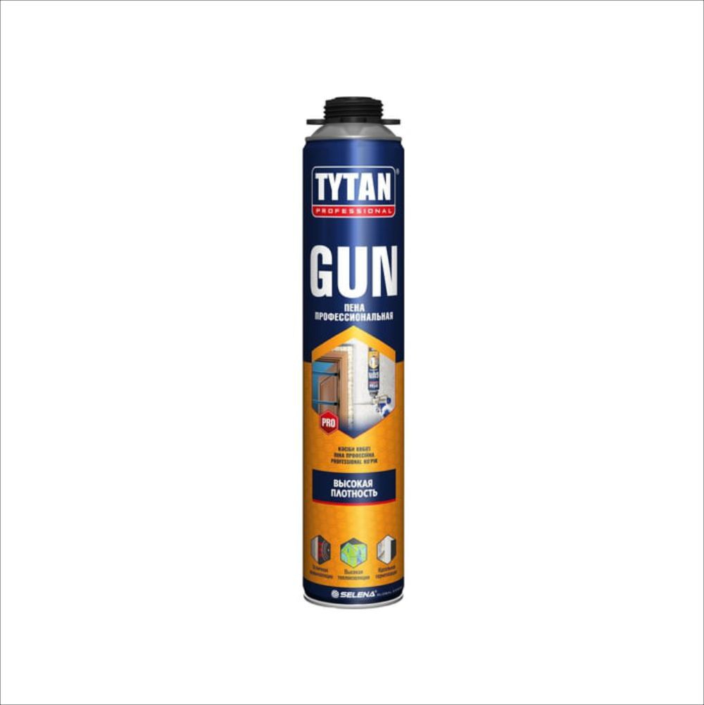 Tytan (Титан) Professional GUN 42 Пена монтаж.(п/пистолет) летняя 750мл арт.16999 вес баллона 960гр