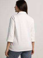 Блуза Оттенки нежности (белая/цветы) Б15712-18М LT Collection