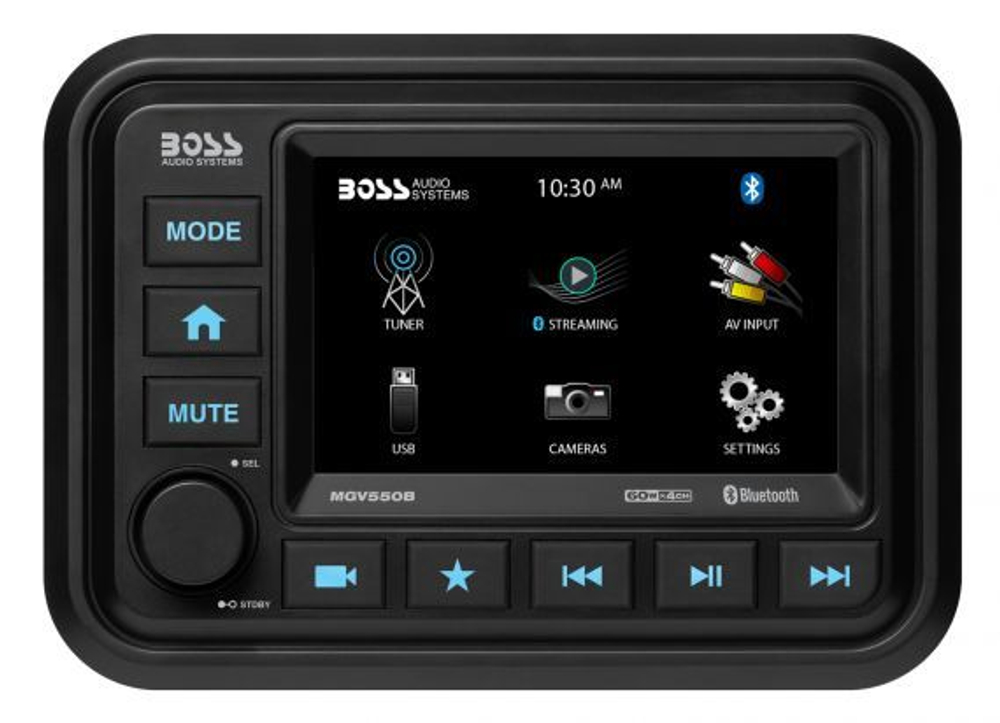 Морская магнитола Boss Audio 60W x 4. (no CD/DVD) 5"