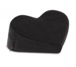 Черная вельветовая подушка для любви Liberator Retail Heart Wedge (Цвет: черный)