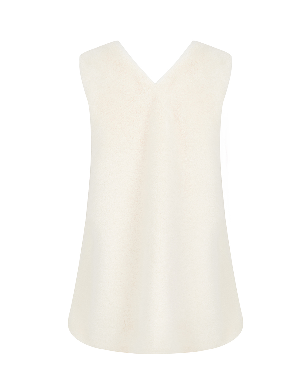 Платье мини из меха