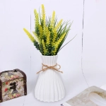 Ваза из пластика «Селин» 12*17см цвет белый