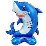 Шар Фольгированный Акула (Синий)