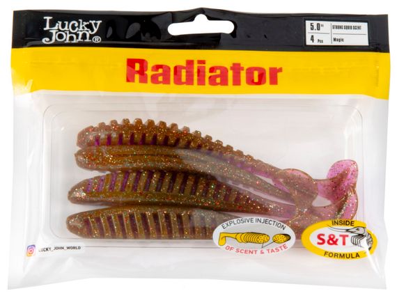 Виброхвосты съедобные LJ Pro Series RADIATOR 5.0&quot;(12,5 см), цв. S14, 4 шт.