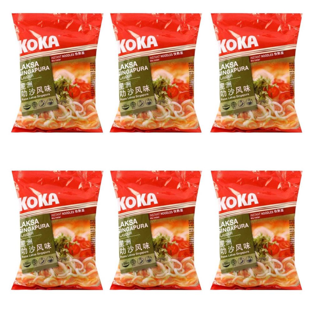 Лапша KOKA Signature Сингапурская лакса 90 г 6 шт