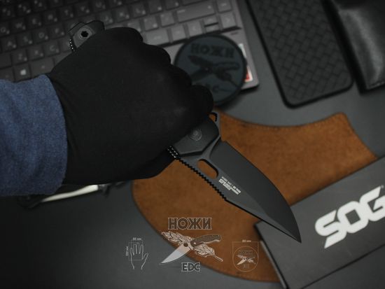 Складной нож SOG, 12-21-02-57 SEALXR c клинком из стали CPM-S35VN, рукоять FRN