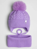 Шапка зимняя детская и снуд для девочки