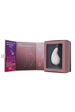 Белый вибромассажер в форме капли Dew Drop (Цвет: белый)