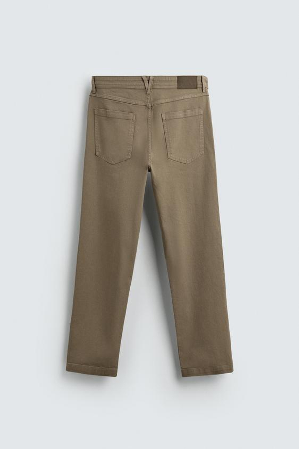 ZARA БРЮКИ STRAIGHT FIT, РЫЖЕВАТО-КОРИЧНЕВЫЙ