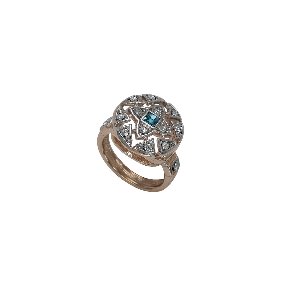 "Верта" кольцо в золотом покрытии из коллекции "Изумрудные мечты" от Jenavi