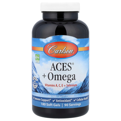 Carlson, ACES® + омега, 180 капсул
