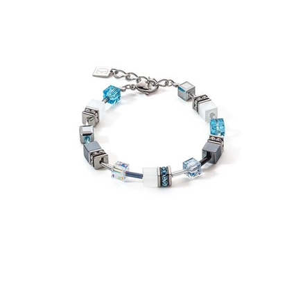 Браслет Coeur de Lion Aqua Monochrome 4012/30-2000 цвет голубой, серый