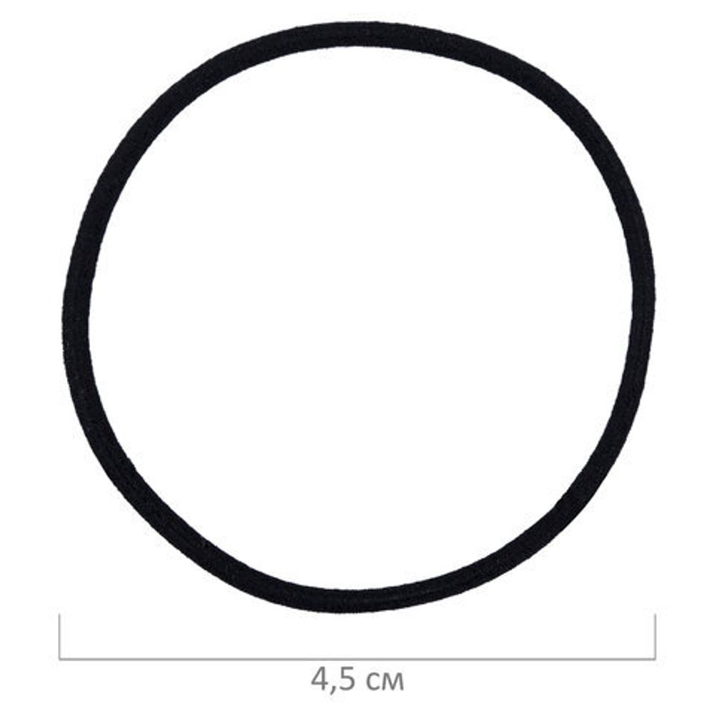 Резинка для волос НАБОР 16 шт., 0,15х14 см, чёрный, коричневый, бежевый, MONTE VITA, 457036