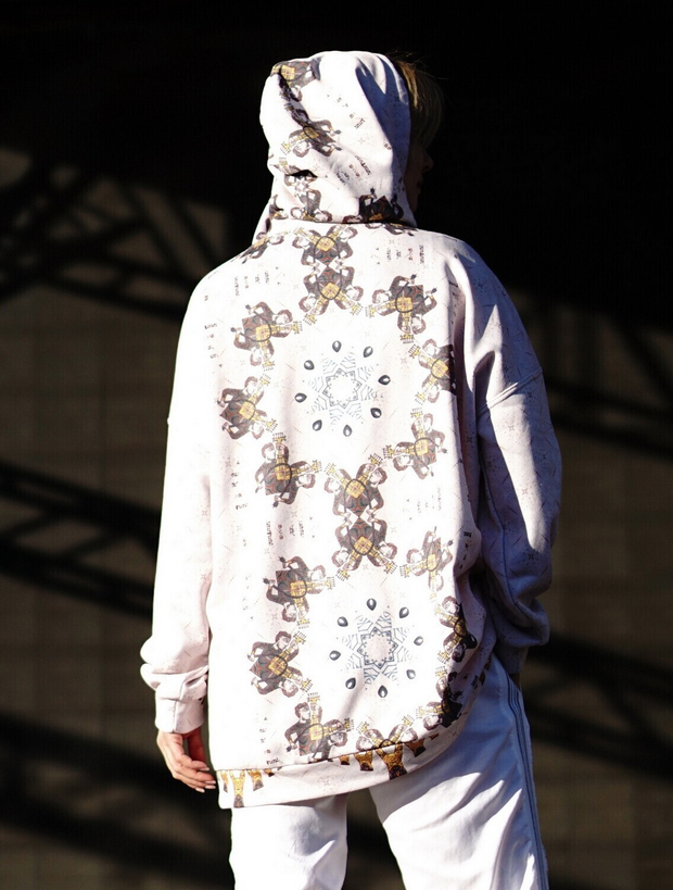 Худи "Трубадур", по мотивам фрагмента убранства раннехристианского английского манускрипта, 10 век