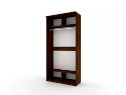 Шкаф купе Модерн 1190х600 2-х дверный зеркальный венге