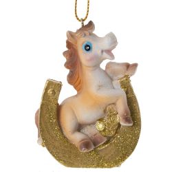 GAEM Фигурка декоративная подвесная "Лошадка", L5 W3 H7,5 см, 6в.