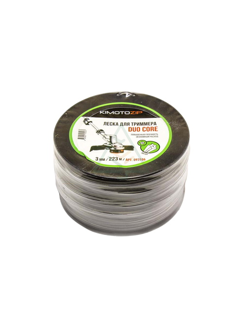 Леска для триммера 3 мм звезда 223 м двухкомпонентная