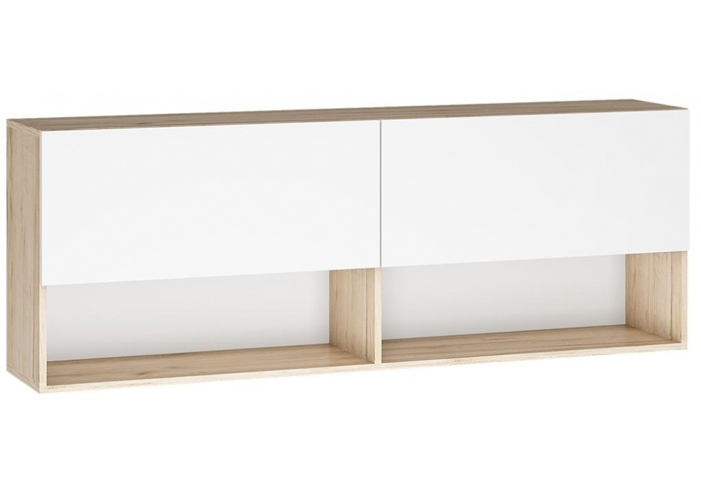 Готовая гостиная Woodville Алетра дуб крафт серый, глянец белый  1