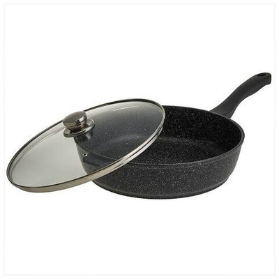 Сковорода 26 см с антипригарным покрытием и стеклянной крышкой в индивидуальной упаковке 1526-04-10 МАГИЯ Орион