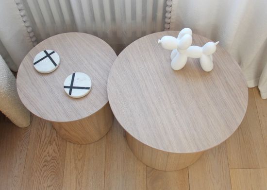 Столик Type D 50 см основание D 39 см (натуральный дуб)