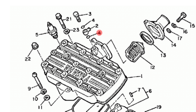Прокладка для снегоходов Yamaha 9043010171