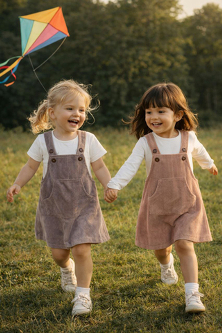 Вельветовый Сарафан Тауп Грей