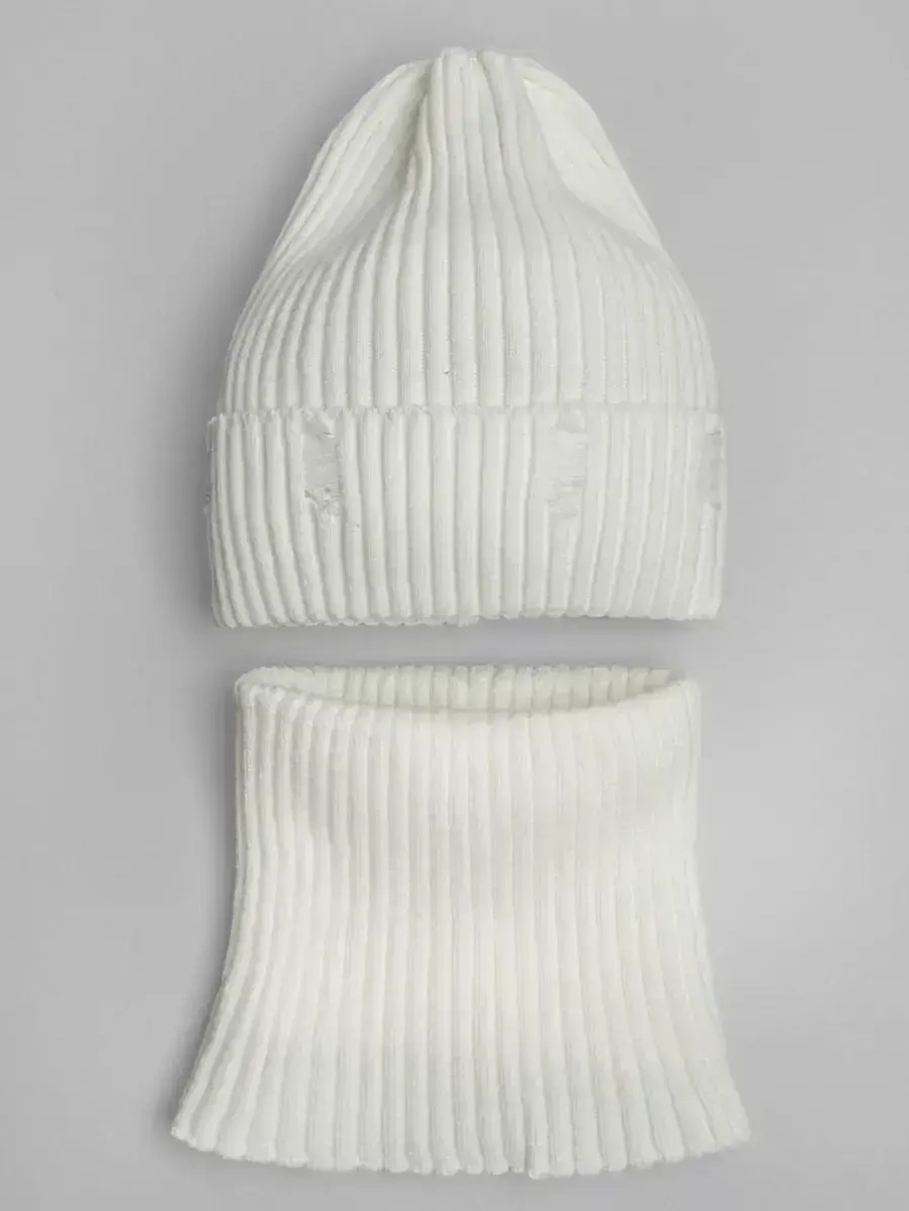 Шапка и снуд для девочки осенние