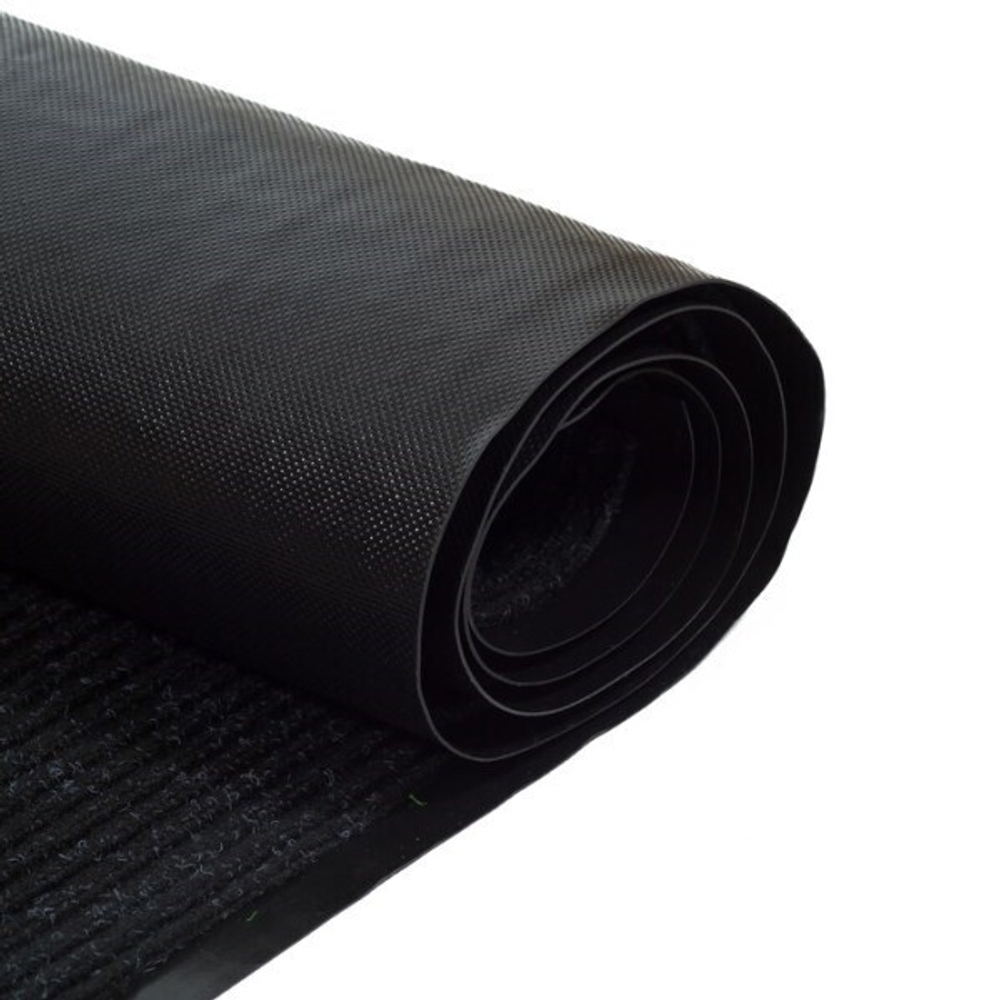 Коврик-дорожка влаговпитывающий Floor mat Ребристый 0,9х15 м Черный