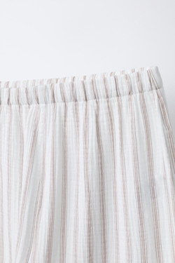 ZARA ПИЖАМА В ПОЛОСКУ, ЭКРЮ