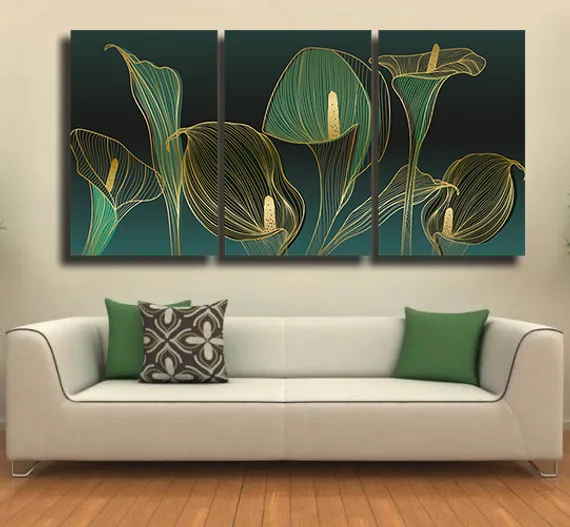 Модульная картина "Тропические каллы"