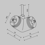 Комплектующие для систем освещения с токоведущими элементами Technical CA014LC-P-B