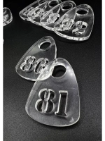 Номерки для гардероба прорезные 201-300