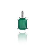 Подвеска Crystal Classic с зеленым агатом