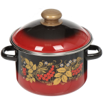 Набор эмалированной посуды 6 пр, кастрюли 2.3,4 л, Сиб товары, Рябинка 15, N15L05, в асс