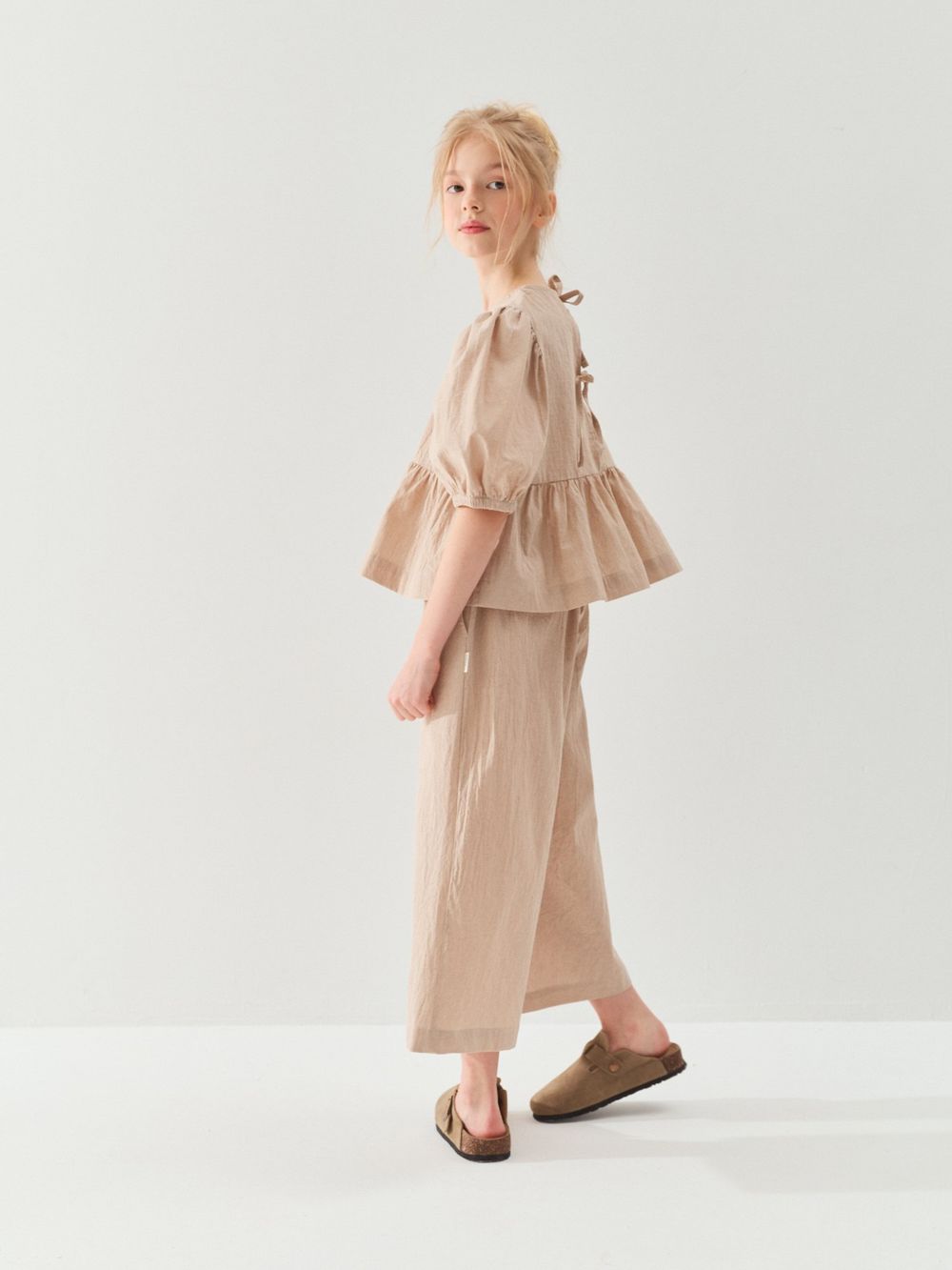 Топ хлопковый "Песок" 7+