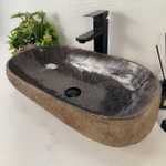 Раковина из речного камня RS-65047 58*34*15 0862