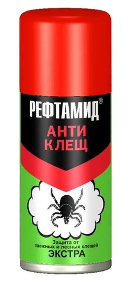 Аэрозоль Рефтамид Экстра Антиклещ 100мл (1/24)